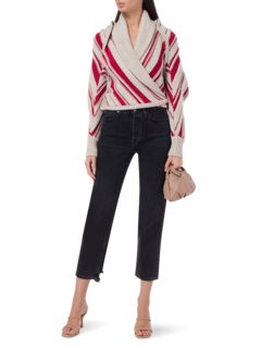 MARTINA HALTER SWEATER WITH CONVERTIBLE SHRUG
