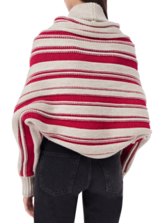 MARTINA HALTER SWEATER WITH CONVERTIBLE SHRUG