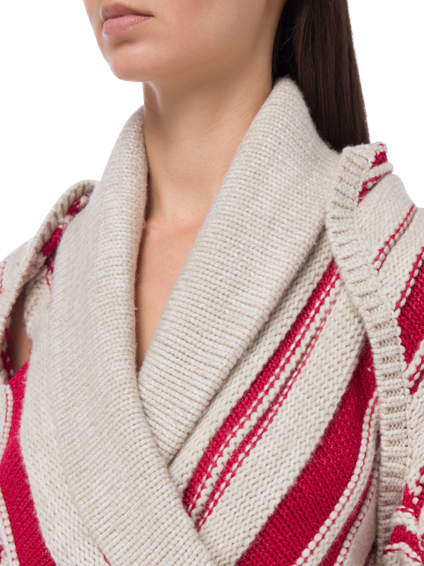 MARTINA HALTER SWEATER WITH CONVERTIBLE SHRUG