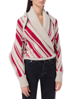 MARTINA HALTER SWEATER WITH CONVERTIBLE SHRUG