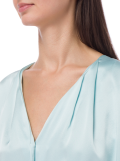 CLOUD PONCHO BLOUSE WITH DRAWSTRING SLEEVES