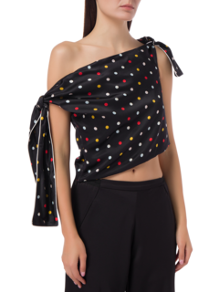 KIKI SLEEVELESS BLOUSE WITH TIES