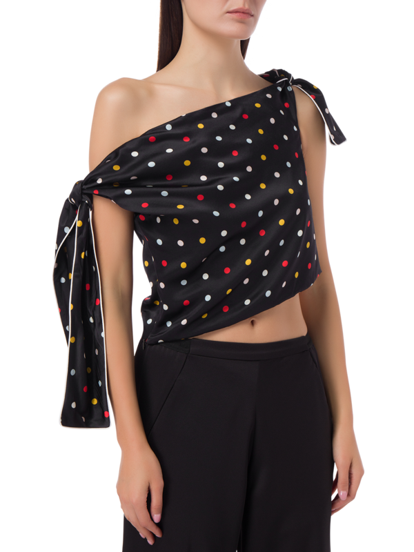 KIKI SLEEVELESS BLOUSE WITH TIES