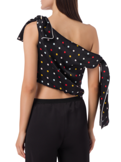 KIKI SLEEVELESS BLOUSE WITH TIES