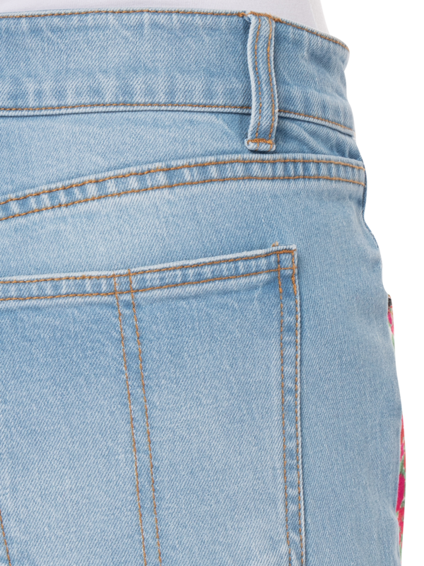 FACET PATCHWORK CROPPED JEANS