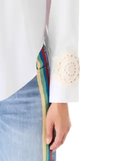 Myles Crochet Poplin Shirt
