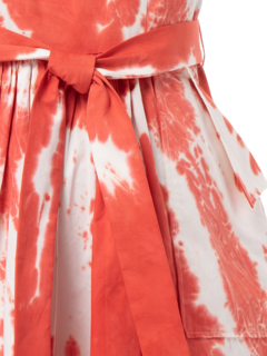 HAND DYED SLEEVELESS MIDI POCKETS DRESS