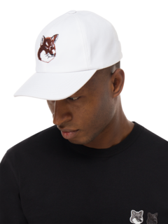 Large Fox Head Embroidery 6P Cap