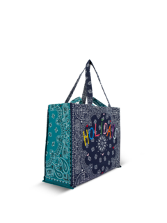 Maxi cabas navy petrole HOLIDAYS