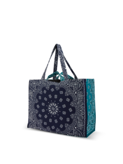 Maxi cabas navy petrole HOLIDAYS
