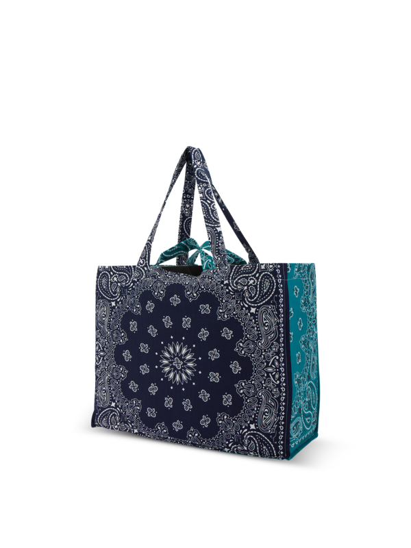 Maxi cabas navy petrole HOLIDAYS