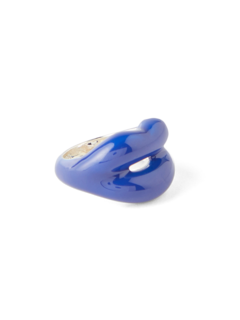 Blue Lip-shaped Ring