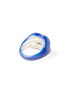 Blue Lip-shaped Ring