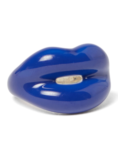 Blue Lip-shaped Ring