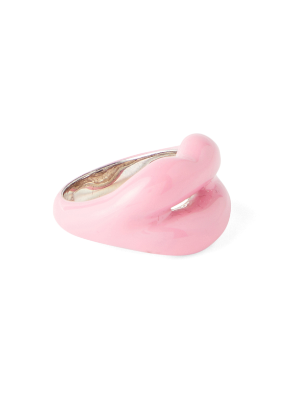 Pink Lip-shaped Ring