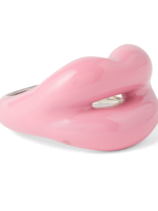 Pink Lip-shaped Ring