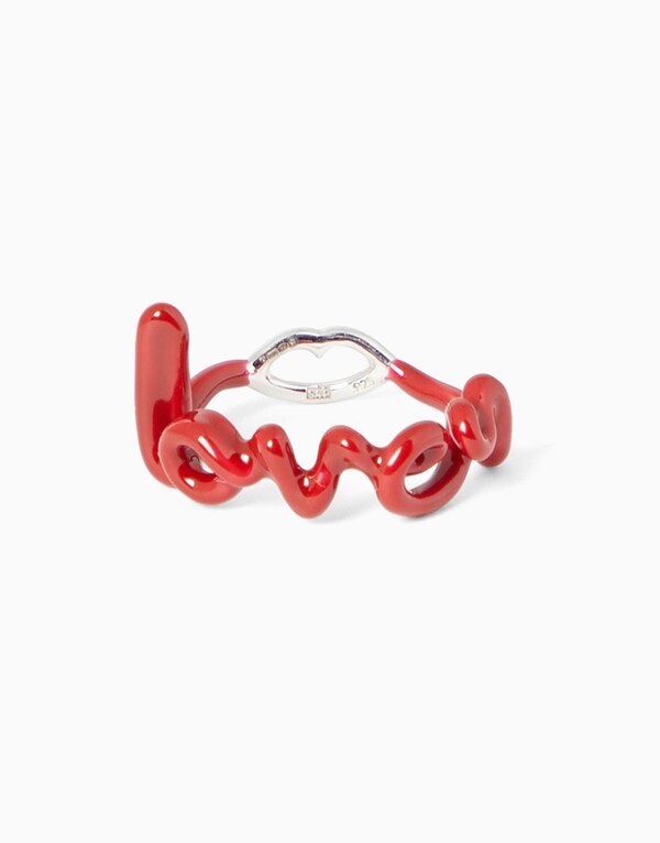 Red Script Ring