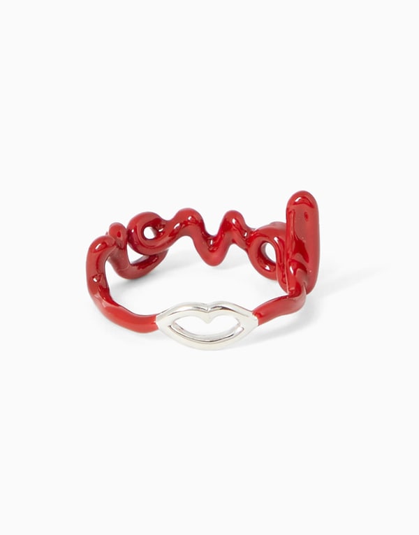 Red Script Ring