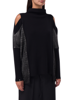 Cold Shoulder Knit Top