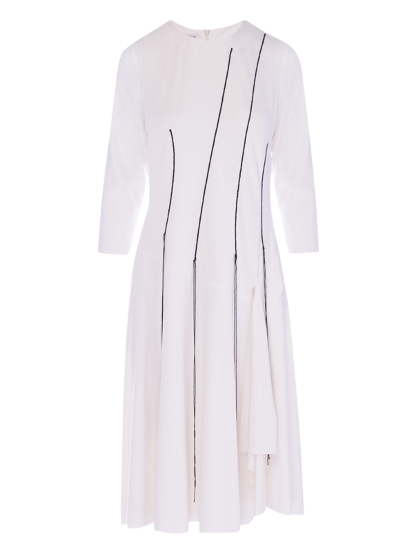 Asymmetrical Midi Dress