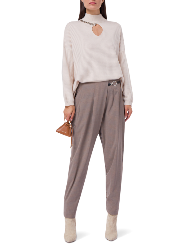 High-Rise Tapered Pants