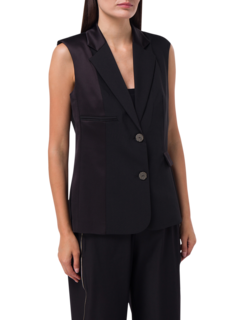 Tailored Sleeveless Blazer
