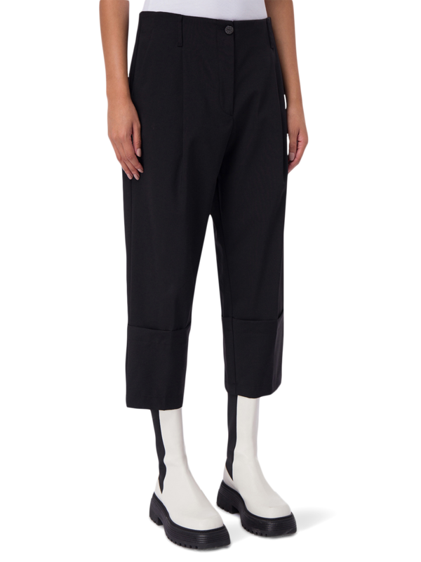 Crop Turn-Up Pants