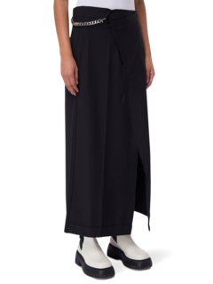 Twist Wrap Midi Skirt