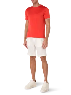 تيشيرت بفتحة رقبة مستديرة