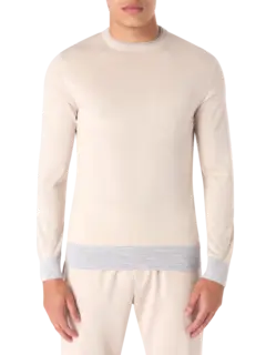 Merino Silk Crew Neck Sweater