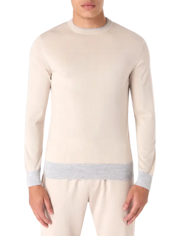 Merino Silk Crew Neck Sweater