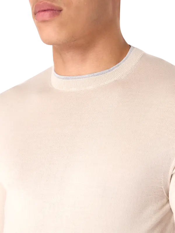 Merino Silk Crew Neck Sweater