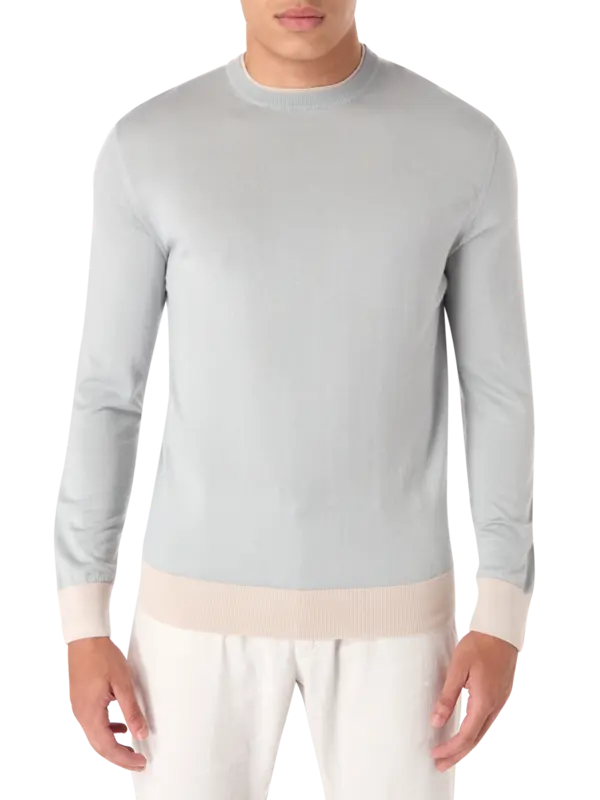 Merino Silk Crew Neck Sweater