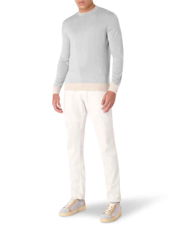 Merino Silk Crew Neck Sweater