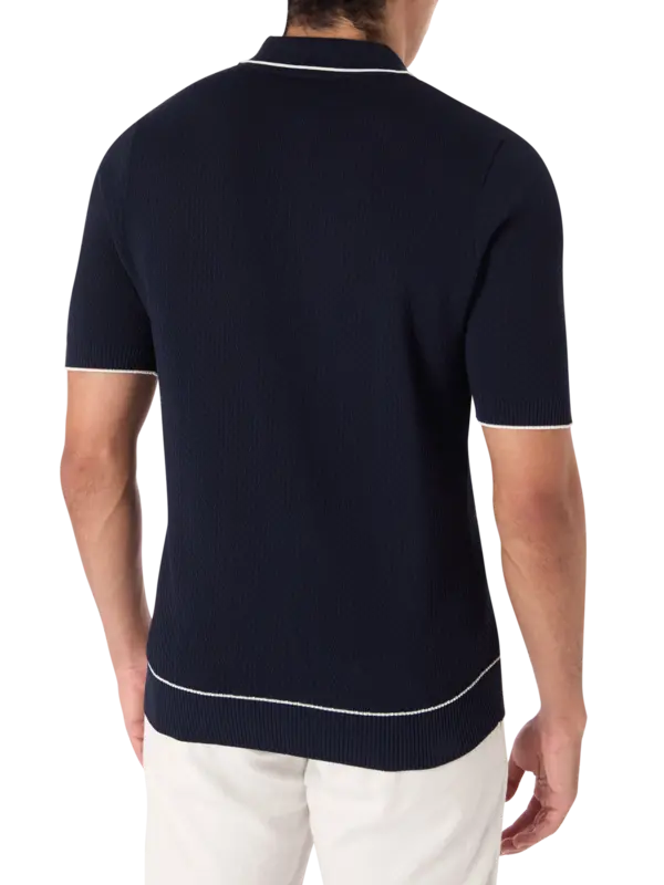 سترة بولو بسحاب قصير