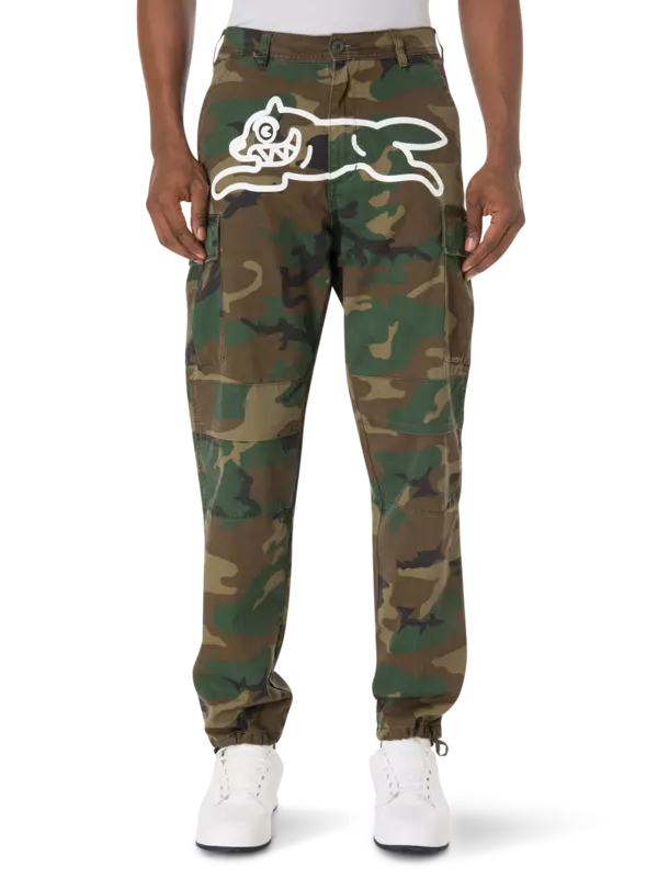 Camouflage top cargo sweatpants