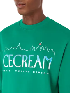 سويت شيرت سيتي سكيب بفتحة رقبة مستديرة