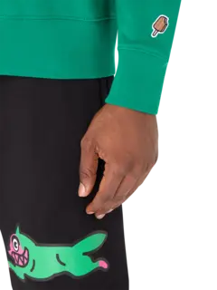 سويت شيرت سيتي سكيب بفتحة رقبة مستديرة