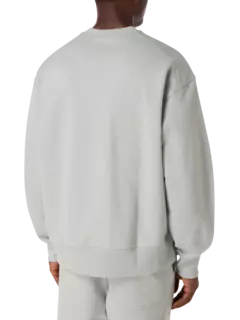 سويت شيرت بفتحة رقبة مستديرة مزين بشعار