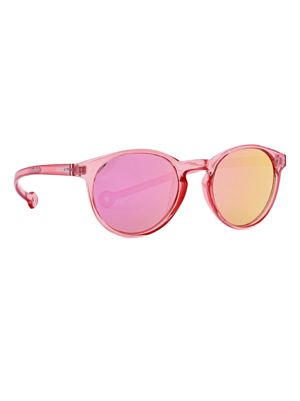 Bubblegum Round Sunglasses with Yellow Tinted Lenses