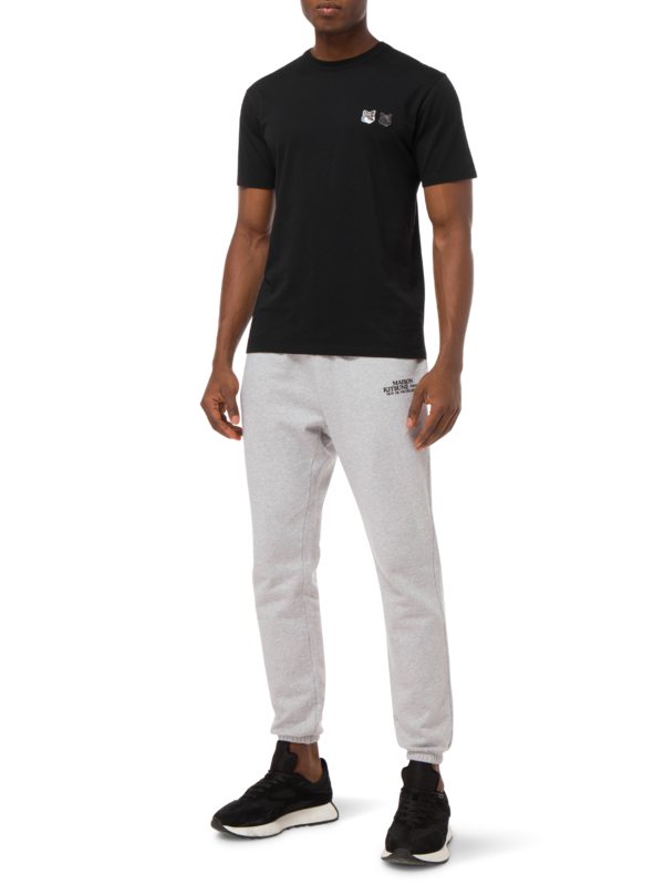Double Monochrome Fox Head Patch Classic Tee-Shirt