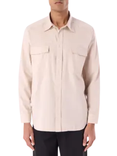 جاكيت ريسرش بتصميم قميص بأكمام طويلة