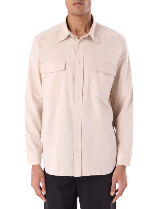 جاكيت ريسرش بتصميم قميص بأكمام طويلة