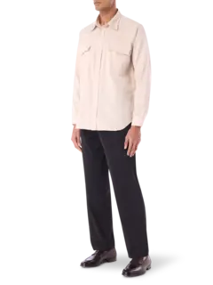 جاكيت ريسرش بتصميم قميص بأكمام طويلة