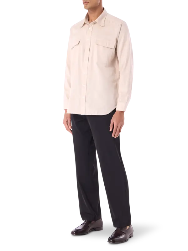 جاكيت ريسرش بتصميم قميص بأكمام طويلة