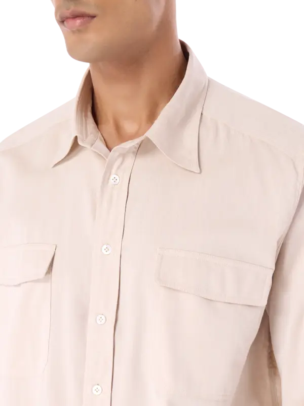 جاكيت ريسرش بتصميم قميص بأكمام طويلة