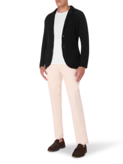 جاكيت محبوك بصف واحد من الأزرار