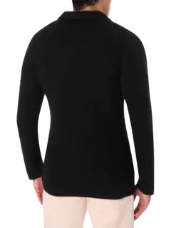 جاكيت محبوك بصف واحد من الأزرار