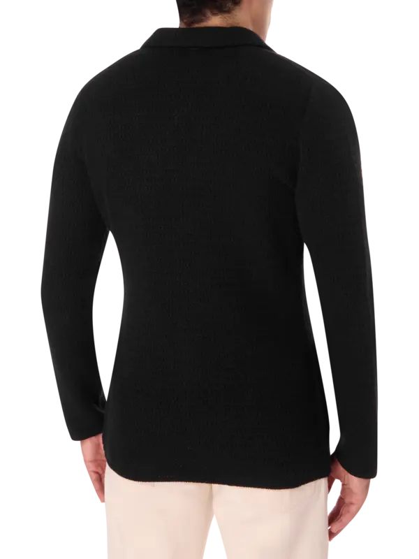 جاكيت محبوك بصف واحد من الأزرار