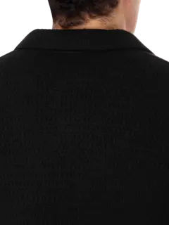 جاكيت محبوك بصف واحد من الأزرار